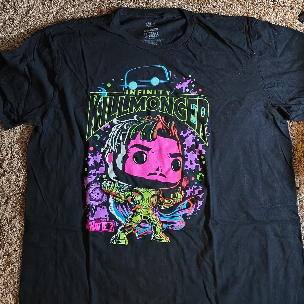 Kids Black Graphic T-Shirt